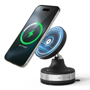 Magnetic Wireless Charger Phone Holder Air Vent Clip
