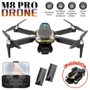 M8 PRO Drone with 360-degree rolling, HD Camera